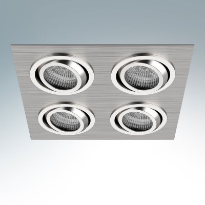Lightstar SINGO 011604R Светильник Lightstar SINGO 011604R СветильникКарданные<br><br><br>Тип лампы: галогенная/LED<br>Тип цоколя: MR16<br>Количество ламп: 4<br>Ширина, мм: 190<br>MAX мощность ламп, Вт: 50<br>Диаметр врезного отверстия, мм: 170 x 170<br>Длина, мм: 190<br>Высота, мм: 5