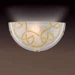 Светильник бра Сонекс 012 зол/стекло с эффектом "кристалл" BRENA GOLD