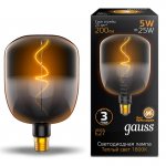 Лампа Gauss Filament V140 5W 200lm 1800К Е27 black-clear flexible LED (1008802105)
