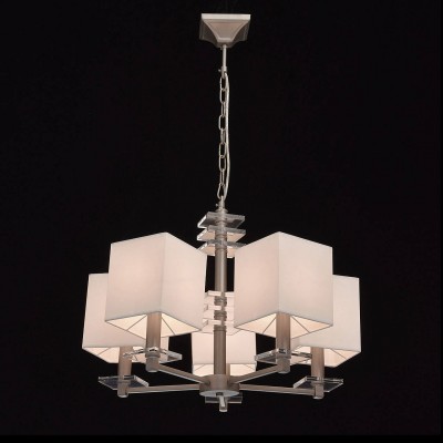 Mw light 101011505 Светильник Mw light 101011505 СветильникПодвесные<br><br><br>S освещ. до, м2: 10<br>Тип лампы: Накаливания / энергосбережения / светодиодная<br>Тип цоколя: E14<br>Количество ламп: 5<br>MAX мощность ламп, Вт: 40<br>Диаметр, мм мм: 600<br>Высота, мм: 560 - 850<br>Цвет арматуры: серебристый
