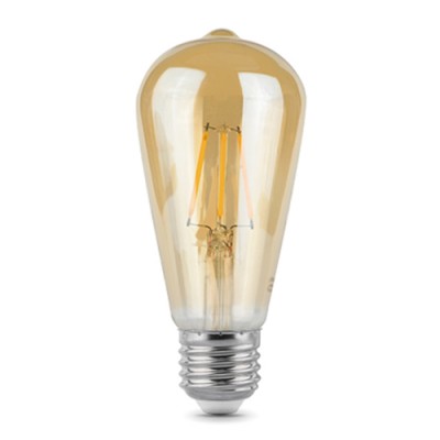 Лампа Gauss LED Filament ST64 E27 6W Golden 2400К/40 Лампа Gauss LED Filament ST64 E27 6W Golden 2400К/40Стандартный вид<br>В интернет-магазине «Светодом» можно купить не только люстры и светильники, но и лампочки. В нашем каталоге представлены светодиодные, галогенные, энергосберегающие модели и лампы накаливания. В ассортименте имеются изделия разной мощности, поэтому у нас Вы сможете приобрести все необходимое для освещения. Лампа Gauss 102802006 обеспечит отличное качество освещения. При покупке ознакомьтесь с параметрами в разделе «Характеристики», чтобы не ошибиться в выборе. Там же указано, для каких осветительных приборов Вы можете использовать лампу Gauss 102802006Gauss 102802006. Для оформления покупки воспользуйтесь «Корзиной». При наличии вопросов Вы можете позвонить нашим менеджерам по одному из контактных номеров. Мы доставляем заказы в Москву, Екатеринбург и другие города России.<br><br>Цветовая t, К: 2400<br>Тип лампы: LED<br>Тип цоколя: E27<br>MAX мощность ламп, Вт: 6