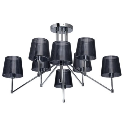 Mw light Лацио 103010608 Люстра Mw light Лацио 103010608 ЛюстраПотолочные<br><br><br>Установка на натяжной потолок: Да<br>S освещ. до, м2: 16<br>Тип лампы: Накаливания / энергосбережения / светодиодная<br>Тип цоколя: E14<br>Количество ламп: 8<br>MAX мощность ламп, Вт: 40<br>Диаметр, мм мм: 800<br>Высота, мм: 500