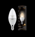 Лампа Gauss 103201104 LED Candle Crystal Clear E14 4W 2700К
