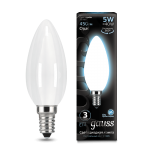 Лампа Gauss LED Filament Свеча OPAL E14 5W 450lm 4100К (103201205)