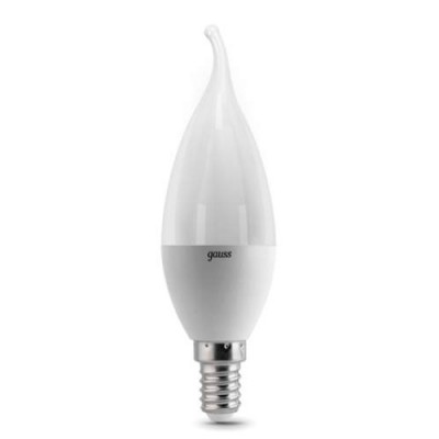 Лампа Gauss LED Candle tailed E14 6.5W 2700K Лампа Gauss LED Candle tailed E14 6.5W 2700KВ виде свечи<br>В интернет-магазине «Светодом» можно купить не только люстры и светильники, но и лампочки. В нашем каталоге представлены светодиодные, галогенные, энергосберегающие модели и лампы накаливания. В ассортименте имеются изделия разной мощности, поэтому у нас Вы сможете приобрести все необходимое для освещения. Лампа Gauss 104101107 LED LED Candle tailed E14 6.5W 2700K 1/10/50 обеспечит отличное качество освещения. При покупке ознакомьтесь с параметрами в разделе «Характеристики», чтобы не ошибиться в выборе. Там же указано, для каких осветительных приборов Вы можете использовать лампу Gauss 104101107 LED LED Candle tailed E14 6.5W 2700K 1/10/50Gauss 104101107 LED LED Candle tailed E14 6.5W 2700K 1/10/50. Для оформления покупки воспользуйтесь «Корзиной». При наличии вопросов Вы можете позвонить нашим менеджерам по одному из контактных номеров. Мы доставляем заказы в Москву, Екатеринбург и другие города России.<br><br>Цветовая t, К: WW - теплый белый 2700-3000 К<br>Тип лампы: LED - светодиодная<br>Тип цоколя: E14<br>MAX мощность ламп, Вт: 6.5