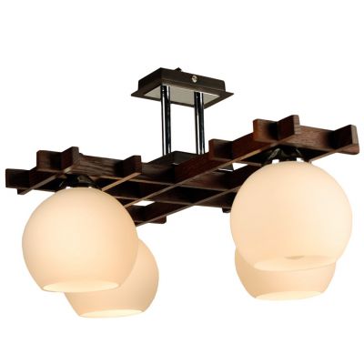 Citilux Нарита CL114141 Люстра Citilux Нарита CL114141 ЛюстраПотолочные<br>Оригинальная потолочная люстра Citilux CL114141 Нарита станет настоящим украшением «восточного» интерьера! «Строгие» линии и «геометрическая» форма плафонов эффектно сочетаются с использованием натуральных материалов (массива дуба) и «нежным» белым оттенком. Создаваемая площадь освещения составляет 26 кв.м., поэтому наиболее выигрышно люстра будет смотреться в просторной комнате с невысоким потолком, создавая в ней уют и позитивную атмосферу. Чтобы пространство выглядело продуманным и «цельным», рекомендуем Вам добавить в качестве подсветки несколько настенных светильников из этой же серии.<br><br>Установка на натяжной потолок: Да<br>S освещ. до, м2: 26<br>Крепление: Планка<br>Тип лампы: накаливания / энергосбережения / LED-светодиодная<br>Тип цоколя: E27<br>Количество ламп: 4<br>Ширина, мм: 510<br>MAX мощность ламп, Вт: 100<br>Размеры: Длина 60см, Ширина 50см, Высота 35см, деревянные части - массив дуба.<br>Длина, мм: 615<br>Высота, мм: 350<br>Поверхность арматуры: матовый<br>Цвет арматуры: серебристый хром, венге
