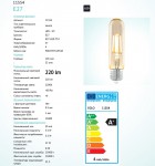 Лампа филаментная T32 Eglo 11554