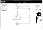 Светильник подвесной Divinare 1157/01 SP-2 Sonata