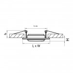 Светильник встраиваемый 100*100мм белый Lightstar 11611 Singo