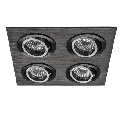 Lightstar SINGO 11624 Светильник Lightstar SINGO 11624 СветильникКарданные<br><br><br>Тип лампы: галогенная/LED<br>Тип цоколя: MR16<br>Количество ламп: 4<br>Ширина, мм: 190<br>MAX мощность ламп, Вт: 50<br>Длина, мм: 190<br>Высота, мм: 5