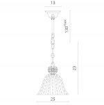 Светильник подвесной Divinare 1181/01 SP-1 Pallottola