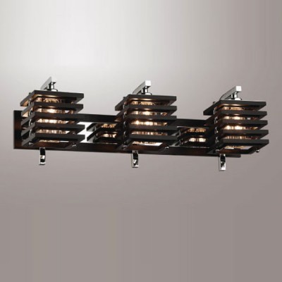 Светильник Odeon Light 1251/3W Ripen хром/венге Светильник Odeon Light 1251/3W Ripen хром/венгеМодерн<br><br><br>S освещ. до, м2: 8<br>Тип товара: Светильник настенный бра<br>Скидка, %: 41<br>Тип лампы: галогенная / LED-светодиодная<br>Тип цоколя: G9<br>Количество ламп: 3<br>Ширина, мм: 500<br>MAX мощность ламп, Вт: 40<br>Расстояние от стены, мм: 170<br>Высота, мм: 190<br>Цвет арматуры: серебристый