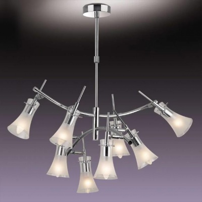 Люстра Odeon Light 1327/8 хром ZaMia Люстра Odeon Light 1327/8 хром ZaMiaПотолочные<br>Грамотные пропорции и отточенные линии, характерные для стиля модерн в освещении, искусно воплощены в люстре Odeon Light 1327/8 ярчайшего сияния! Элегантное и современное исполнение высшего образца, что гарантировано итальянским производителем. Для реализации Ваших авторских решений в интерьере смело доверьтесь люстре Odeon Light 1327/8. Она станет поистине прекрасным помощником, неспособным засорить Ваше пространство. Аккуратные формы, чистота красок, плавные изгибы и элегантный силуэт – всё то, что отвечает за безупречный стиль в дизайне. Обратите внимание, что люстра Odeon Light 1327/8 будет прекрасным источником света даже для самых небольших помещений. Это выгодно и очень удобно!<br><br>Установка на натяжной потолок: Да<br>S освещ. до, м2: 32<br>Крепление: Крюк<br>Тип товара: Люстра подвесная<br>Скидка, %: 45<br>Тип лампы: накаливания / энергосбережения / LED-светодиодная<br>Тип цоколя: E14<br>Количество ламп: 8<br>MAX мощность ламп, Вт: 60<br>Диаметр, мм мм: 750<br>Высота, мм: 720<br>Цвет арматуры: серебристый