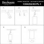 Светильник стакан Divinare 1354/05 PL-1 серый GAVROCHE