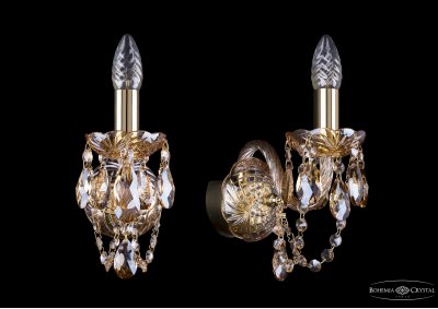 Светильник настенный бра Bohemia Ivele 1400/1/G/M721 Светильник настенный бра Bohemia Ivele 1400/1/G/M721Хрустальные<br><br><br>Тип лампы: накаливания / энергосбережения / LED-светодиодная<br>Тип цоколя: E14<br>Количество ламп: 1<br>MAX мощность ламп, Вт: 60<br>Размеры: Диаметр - 10*22см<br>Цвет арматуры: золотой