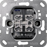 Gira Мех Выключатель 2-х клавишный с подсветкой/индикацией (G14500)