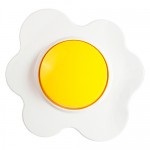Happy Цветок - Переключатель 1кл. на два направ. (зажимы без винтов) 10A, бело/желтый - 16.51.005