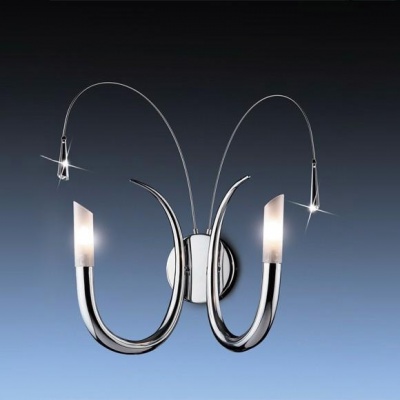 Светильник Odeon Light 1614/2W хром Davida Светильник Odeon Light 1614/2W хром DavidaМодерн<br><br><br>S освещ. до, м2: 5<br>Тип лампы: галогенная / LED-светодиодная<br>Тип цоколя: G9<br>Количество ламп: 2<br>Ширина, мм: 220<br>MAX мощность ламп, Вт: 40<br>Высота, мм: 450<br>Цвет арматуры: серебристый
