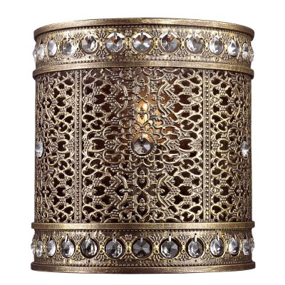 Светильник Favourite 1626-1W Светильник Favourite 1626-1WВосточный стиль<br><br><br>Тип лампы: Накаливания / энергосбережения / светодиодная<br>Тип цоколя: E14<br>Количество ламп: 1<br>MAX мощность ламп, Вт: 40<br>Размеры: W210*H220*D145<br>Цвет арматуры: Золотой