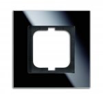 Рамка 1 пост стекло черное carat (ABB) [BJE1721-825] 1754-0-4322