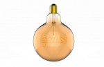 Лампа Gauss Filament G125 2,5W 200lm 2000К Е27 golden GAUSS LED (175802003)