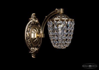 Бра хрустальное Bohemia Ivele 1772/1/150/GB Бра хрустальное Bohemia Ivele 1772/1/150/GBХрустальные<br><br><br>S освещ. до, м2: 1<br>Тип товара: Люстра хрустальная<br>Тип лампы: накаливания / энергосбережения / LED-светодиодная<br>Тип цоколя: E14<br>Количество ламп: 1<br>MAX мощность ламп, Вт: 60<br>Размеры: Диаметр - 13*24см<br>Цвет арматуры: золотой с чернением