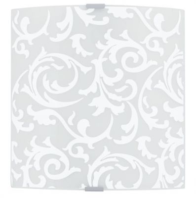Eglo GRAFIK 91244 Настенно-потолочный светильник Eglo GRAFIK 91244 Настенно-потолочный светильникНакладные<br>Австрийское качество модели светильника Eglo 91244 не оставит равнодушным каждого купившего! Матовое закаленное стекло(пр-во Чехия), Хромированный корпус, Класс изоляции 2 (двойная изоляция), IP 20, Экологически безопасные технологии.,L=280Н=290,1X60W,E27.<br><br>S освещ. до, м2: 2<br>Тип цоколя: E27<br>Количество ламп: 1<br>MAX мощность ламп, Вт: 2<br>Размеры основания, мм: 0<br>Длина, мм: 280<br>Расстояние от стены, мм: 85<br>Высота, мм: 290<br>Оттенок (цвет): белый<br>Цвет арматуры: серебристый<br>Общая мощность, Вт: 1X60W