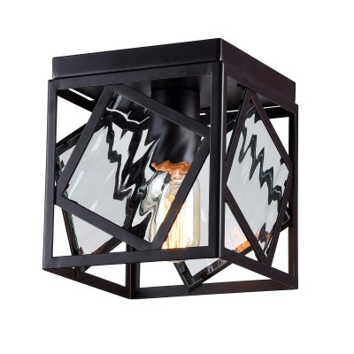 Потолочный светильник Favourite 1785-1U Brook Потолочный светильник Favourite 1785-1U BrookПотолочные<br>Выбирая модель светильника Favourite 1785-1U, обратите внимание, что арматура черного цвета, вставки из стекла с эффектом струящейся воды. Дополнительная информация в характеристиках или по телефону.<br><br>S освещ. до, м2: 3<br>Тип цоколя: E27<br>Количество ламп: 1<br>Ширина, мм: 165<br>MAX мощность ламп, Вт: 60<br>Размеры: L165*W165*H185<br>Длина, мм: 165<br>Высота, мм: 185<br>Общая мощность, Вт: 60W