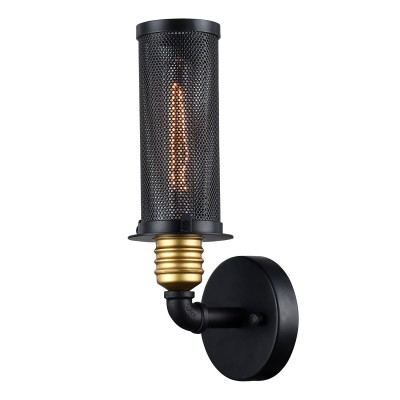 Настенный светильник Favourite 1788-1W Strainer Настенный светильник Favourite 1788-1W StrainerЛофт<br>Выбирая модель светильника Favourite 1788-1W, обратите внимание, что арматура черного цвета с декоративными цоколями бронзового цвета. Дополнительная информация в характеристиках или по телефону.<br><br>Тип цоколя: E27<br>Количество ламп: 1<br>Ширина, мм: 120<br>Размеры: L120*E140*H350<br>Длина, мм: E140<br>Высота, мм: 350<br>Общая мощность, Вт: 60W