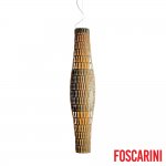 Подвесной светильник Foscarini TROPICO VERTICAL цвета слоновой кости H. 5 m