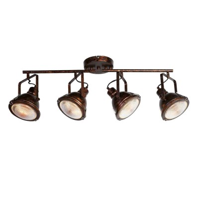 Favourite Industria 1898-4C Люстра Favourite Industria 1898-4C ЛюстраПотолочные<br><br><br>S освещ. до, м2: 10<br>Крепление: планка<br>Тип цоколя: GU10<br>Количество ламп: 4<br>MAX мощность ламп, Вт: 50<br>Размеры: L800*W165*H300
