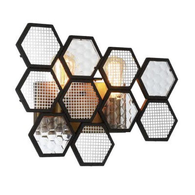 Favourite Honey 1904-2W Светильник настенный бра Favourite Honey 1904-2W Светильник настенный браХай-тек<br><br><br>Тип цоколя: E27<br>Количество ламп: 2<br>MAX мощность ламп, Вт: 60<br>Размеры: W446*D110*H335