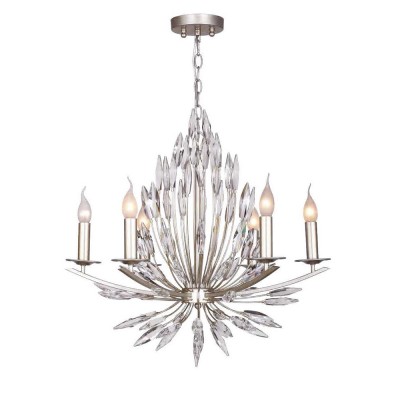 Favourite Feerie 1932-6P Люстра Favourite Feerie 1932-6P ЛюстраПодвесные<br><br><br>S освещ. до, м2: 12<br>Крепление: планка<br>Тип цоколя: E14<br>Количество ламп: 6<br>MAX мощность ламп, Вт: 40<br>Размеры: D640*H600/1600