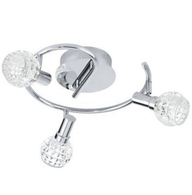 Eglo HANIA 92106 Светильник поворотный спот Eglo HANIA 92106 Светильник поворотный спотПоворотные<br>Компания «Светодом» предлагает широкий ассортимент люстр от известных производителей. Представленные в нашем каталоге товары выполнены из современных материалов и обладают отличным качеством. Благодаря широкому ассортименту Вы сможете найти у нас люстру под любой интерьер. Мы предлагаем как классические варианты, так и современные модели, отличающиеся лаконичностью и простотой форм. Стильная люстра Eglo 92106 станет украшением любого дома. Эта модель от известного производителя не оставит равнодушным ценителей красивых и оригинальных предметов интерьера. Люстра Eglo 92106 обеспечит равномерное распределение света по всей комнате. При выборе обратите внимание на характеристики, позволяющие приобрести наиболее подходящую модель. Купить понравившуюся люстру по доступной цене Вы можете в интернет-магазине «Светодом».<br><br>Установка на натяжной потолок: Да<br>S освещ. до, м2: 12<br>Крепление: Планка<br>Цветовая t, К: 3000 (теплый белый)<br>Тип лампы: LED - светодиодная<br>Тип цоколя: LED<br>Количество ламп: 3<br>MAX мощность ламп, Вт: 4,6<br>Размеры основания, мм: 0<br>Длина, мм: 255<br>Высота, мм: 295<br>Оттенок (цвет): прозрачный серебристый<br>Цвет арматуры: серебристый<br>Общая мощность, Вт: 3X5W