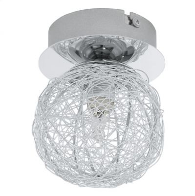 Eglo PRODO 92651 Светильник поворотный спот Eglo PRODO 92651 Светильник поворотный спотКруглые<br>Австрийское качество модели светильника Eglo 92651 не оставит равнодушным каждого купившего! Плафон в виде клубка из алюминевых нитей, основание хромированная сталь, Класс изоляции 2 (двойная изоляция от вилки до лампы), IP 20, освещенность 470 lm ,D=100,1X33W,G9.<br><br>S освещ. до, м2: 2<br>Крепление: потолочное<br>Тип лампы: галогенная / LED-светодиодная<br>Тип цоколя: G9<br>Количество ламп: 1<br>MAX мощность ламп, Вт: 33<br>Диаметр, мм мм: 100<br>Размеры основания, мм: 0<br>Оттенок (цвет): алюминий<br>Цвет арматуры: серебристый<br>Общая мощность, Вт: 1X33W