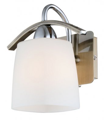 Citilux Рада CL149311 Светильник настенный бра Citilux Рада CL149311 Светильник настенный браМодерн<br><br><br>S освещ. до, м2: 4<br>Тип лампы: накаливания / энергосбережения / LED-светодиодная<br>Тип цоколя: E14<br>Количество ламп: 1<br>Ширина, мм: 190<br>MAX мощность ламп, Вт: 60<br>Размеры: Высота 20см, Ширина 19см, Глубина 16см, Выдувное молочнобелое стекло, с выключателем<br>Длина, мм: 160<br>Высота, мм: 200<br>Оттенок (цвет): белый<br>Цвет арматуры: бронзовый, серебристый хром