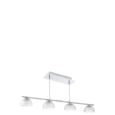 Eglo FROSSINI 92218 Светильник подвесной Eglo FROSSINI 92218 Светильник подвеснойПодвесные<br>Компания «Светодом» предлагает широкий ассортимент люстр от известных производителей. Представленные в нашем каталоге товары выполнены из современных материалов и обладают отличным качеством. Благодаря широкому ассортименту Вы сможете найти у нас люстру под любой интерьер. Мы предлагаем как классические варианты, так и современные модели, отличающиеся лаконичностью и простотой форм. <br>Стильная люстра Eglo 92218 станет украшением любого дома. Эта модель от известного производителя не оставит равнодушным ценителей красивых и оригинальных предметов интерьера. Люстра Eglo 92218 обеспечит равномерное распределение света по всей комнате. При выборе обратите внимание на характеристики, позволяющие приобрести наиболее подходящую модель. <br>Купить понравившуюся люстру по доступной цене Вы можете в интернет-магазине «Светодом». Мы предлагаем доставку не только по Москве и Екатеринбурге, но и по всей России.<br><br>Установка на натяжной потолок: Да<br>S освещ. до, м2: 15<br>Крепление: Планка<br>Цветовая t, К: 3000 (теплый белый)<br>Тип лампы: LED - светодиодная<br>Тип цоколя: LED<br>Количество ламп: 4<br>Ширина, мм: 130<br>MAX мощность ламп, Вт: 6<br>Размеры основания, мм: 0<br>Длина, мм: 910<br>Высота, мм: 1100<br>Оттенок (цвет): прозрачный<br>Цвет арматуры: серебристый<br>Общая мощность, Вт: 4X6W