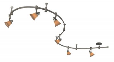 Citilux Трек CL560261 Трековый светильник Citilux Трек CL560261 Трековый светильникСветильники для трека<br><br><br>S освещ. до, м2: до 24<br>Тип лампы: накал-я - энергосбер-я<br>Тип цоколя: E14<br>Количество ламп: 6<br>MAX мощность ламп, Вт: 60<br>Размеры: Трековая система 220V на гибкой шине длиной 300см, в комплекте 6 стоек крепления шины и 6 головок, размер головки 12см, лампы Е14 или R50, Белое стекло и современный дизайн<br>Длина, мм: 3000<br>Оттенок (цвет): белый<br>Цвет арматуры: серебристый