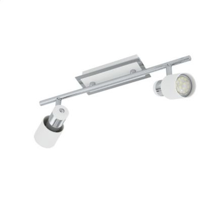 Eglo DAVIDA 92085 Светильник поворотный спот Eglo DAVIDA 92085 Светильник поворотный спотДвойные<br>Светильники-споты – это оригинальные изделия с современным дизайном. Они позволяют не ограничивать свою фантазию при выборе освещения для интерьера. Такие модели обеспечивают достаточно качественный свет. Благодаря компактным размерам Вы можете использовать несколько спотов для одного помещения. Интернет-магазин «Светодом» предлагает необычный светильник-спот Eglo 92085 по привлекательной цене. Эта модель станет отличным дополнением к люстре, выполненной в том же стиле. Перед оформлением заказа изучите характеристики изделия. Купить светильник-спот Eglo 92085 в нашем онлайн-магазине Вы можете либо с помощью формы на сайте, либо по указанным выше телефонам. Обратите внимание, что мы предлагаем доставку не только по Москве и Екатеринбургу, но и всем остальным российским городам.<br><br>Крепление: потолочное<br>Цветовая t, К: 3000 (теплый белый)<br>Тип лампы: галогенная / LED-светодиодная<br>Тип цоколя: GU10<br>Количество ламп: 2<br>Ширина, мм: 70<br>MAX мощность ламп, Вт: 5<br>Размеры основания, мм: 0<br>Длина, мм: 390<br>Цвет арматуры: серебристый<br>Общая мощность, Вт: 2X5W