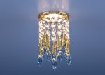 2012  золото/прозрачный/голубой (FGD/Сlear/BL) Elektrostandard Встраиваемый потолочный светильник