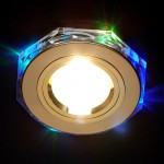 Точечный светильник для натяжных, подвесных и реечных потолков Elektrostandard 2020/2 GD/7-LED (золото / мультиколор)
