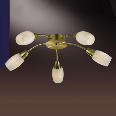 Люстра Odeon Light 2067/5C Otta мат золото Люстра Odeon Light 2067/5C Otta мат золотоПотолочные<br>Компания «Светодом» предлагает широкий ассортимент люстр от известных производителей. Представленные в нашем каталоге товары выполнены из современных материалов и обладают отличным качеством. Благодаря широкому ассортименту Вы сможете найти у нас люстру под любой интерьер. Мы предлагаем как классические варианты, так и современные модели, отличающиеся лаконичностью и простотой форм. Стильная люстра Odeon light 2067/5C станет украшением любого дома. Эта модель от известного производителя не оставит равнодушным ценителей красивых и оригинальных предметов интерьера. Люстра Odeon light 2067/5C обеспечит равномерное распределение света по всей комнате. При выборе обратите внимание на характеристики, позволяющие приобрести наиболее подходящую модель. Купить понравившуюся люстру по доступной цене Вы можете в интернет-магазине «Светодом». Мы предлагаем доставку не только по Москве и Екатеринбурге, но и по всей России.<br><br>Установка на натяжной потолок: Ограничено<br>S освещ. до, м2: 13<br>Крепление: Планка<br>Тип лампы: накаливания / энергосбережения / LED-светодиодная<br>Тип цоколя: E14<br>Количество ламп: 5<br>MAX мощность ламп, Вт: 40<br>Диаметр, мм мм: 580<br>Высота, мм: 145<br>Цвет арматуры: золотой