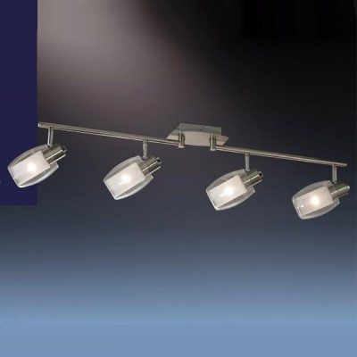 Светильник Odeon light 2069/4W Sinco никель Светильник Odeon light 2069/4W Sinco никельС 4 лампами<br>Допускается установка светильника на вертикальную поверхность - стену и горизонтальную поверхность - потолок.<br><br>S освещ. до, м2: 10<br>Тип лампы: накал-я - энергосбер-я<br>Тип цоколя: E14<br>Количество ламп: 4<br>Ширина, мм: 130<br>MAX мощность ламп, Вт: 40<br>Длина, мм: 800<br>Высота, мм: 165<br>Цвет арматуры: серый