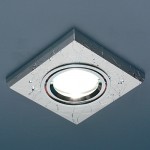 Квадратный точечный светильник Elektrostandard 2080 SL (серебро)