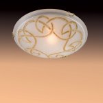 Настенно-потолочный светильник Сонекс 112 зол/стекло с эффектом "кристалл" BRENA GOLD