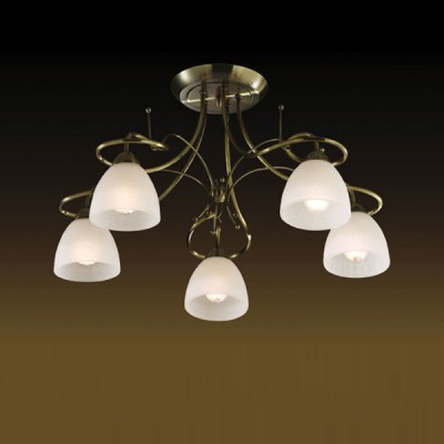 Люстра Odeon Light 2120/5С Kaena бронза Люстра Odeon Light 2120/5С Kaena бронзаПотолочные<br>Созданная в Италии, люстра ODEON LIGHT KAENA подойдет к интерьеру практически любого помещения. Она удачно впишется в спальню, создавая мягкий направленный свет с помощью плафонов, выполненных из белого стекла великолепно люстра будет смотреться в гостиной – благодаря своему изящному дизайну, она подчеркнет Ваш безупречный вкус, а пять лампочек в плафонах разгонят тьму даже на расстоянии до двадцати квадратных метров!<br><br>Установка на натяжной потолок: Да<br>S освещ. до, м2: 20<br>Крепление: Планка<br>Тип лампы: накаливания / энергосбережения / LED-светодиодная<br>Тип цоколя: E14<br>Количество ламп: 5<br>MAX мощность ламп, Вт: 60<br>Диаметр, мм мм: 620<br>Высота, мм: 390<br>Цвет арматуры: бронзовый
