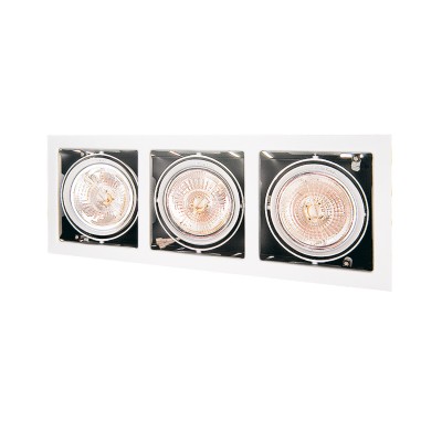Lightstar CARDANO 214130 Светильник Lightstar CARDANO 214130 СветильникКарданные<br><br><br>Тип цоколя: 12V DR111<br>Количество ламп: 3<br>MAX мощность ламп, Вт: 75W<br>Размеры: Ширина встраиваемой части 165x485 Высота встраиваемой части 100 D 185x504 H 5<br>Цвет арматуры: белый