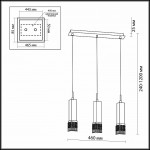 Люстра подвесная Odeon light 2206/3 ALLEN