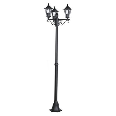 Eglo LATERNA 4 22145 светильник уличный Eglo LATERNA 4 22145 светильник уличныйБольшие фонари<br>Обеспечение качественного уличного освещения – важная задача для владельцев коттеджей. Компания «Светодом» предлагает современные светильники, которые порадуют Вас отличным исполнением. В нашем каталоге представлена продукция известных производителей, пользующихся популярностью благодаря высокому качеству выпускаемых товаров. Уличный светильник Eglo 22145 не просто обеспечит качественное освещение, но и станет украшением Вашего участка. Модель выполнена из современных материалов и имеет влагозащитный корпус, благодаря которому ей не страшны осадки. Купить уличный светильник Eglo 22145, представленный в нашем каталоге, можно с помощью онлайн-формы для заказа. Чтобы задать имеющиеся вопросы, звоните нам по указанным телефонам.<br><br>Тип лампы: накаливания / энергосбережения / LED-светодиодная<br>Тип цоколя: E27<br>Количество ламп: 3<br>MAX мощность ламп, Вт: 3X60<br>Диаметр, мм мм: 550<br>Размеры основания, мм: 260<br>Высота, мм: 1920<br>Оттенок (цвет): прозрачный<br>Цвет арматуры: черный<br>Общая мощность, Вт: 2