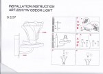 Светильник настенный бра Odeon light 2237/1W IWO